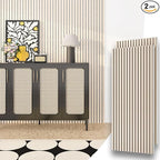 Wood Slat Acoustic Panels, 2 Pack 47.2" x 23.6"/ 120 x60cm Wood Wall Panels by HomeUpgradeMadeSimple