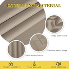 NICETOWN Taupe Blackout Curtains - Image 2