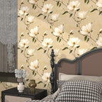 Floral Peel and Stick Wallpaper Vintage Khaki Contact Paper 17.5''x393'' Vinyl - Image 6