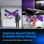 Acoustic Panels 12-Pack Soundproof Wall Panels 14"X12.1"X0.4" Sound Panels High - Image 4