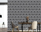 17.7" x 78" Peel and Stick Wallpaper Black Wallpaper - Image 8