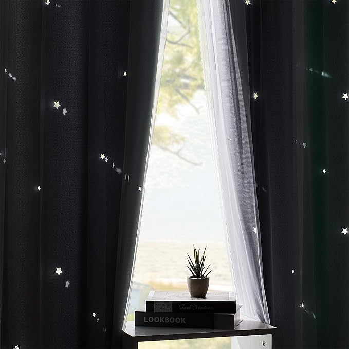 XiDi Curtains for Bedroom Decor, Rainbow Green LightgreyGrey52/45/1 - Image 5