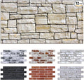 Commomy 12 pcs Faux Stone 3D Wall Panels Peel and Stick by CommomyDecor