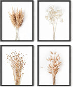 HAUS AND HUES Brown Plant Set of 4-16x20 by HausandHuesArtPrints
