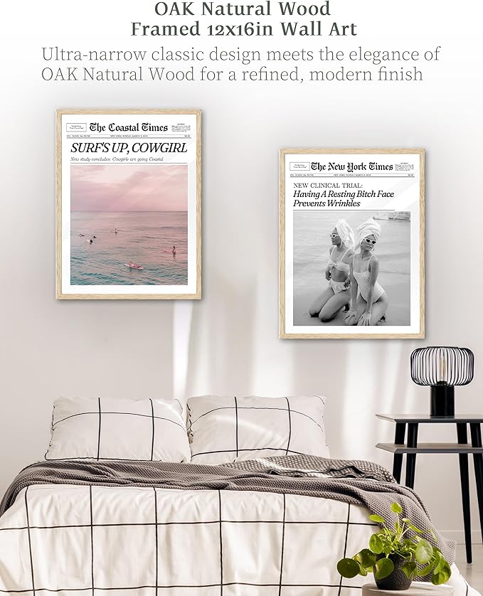 iHery Unframed Trendy Hot Girls NewsPaper Wall Art Prints, 12x16in Canvas Wall - Image 6