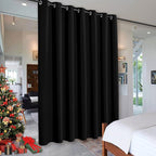 RYB HOME Blackout Curtains Room Divider, Total Privacy Wall Divider Screens by RYBHOME