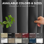 Joydeco Blackout Door Curtain for Doorway Privacy 72 Inches Long, Grommet - Image 7