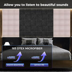 BSHEAD 15 pcs 165dtex Microfiber Acoustic Panels ，Self-Adhesive Soundproof Wall - Image 2