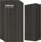 TO-TH Wood-Look Acoustic Wall Panels, 10 Pack 47.2” x 23.6” Acoustic Panels by TO-TH