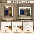 Antok 24X32 LED Bathroom Mirror - Image 9