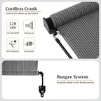 Shade&Beyond Outdoor Roller Shades 4' W x 8' H Cordless Patio Roll Up Blinds - Image 5