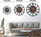 LEIKE Large Wall Clocks for Living Room, Non Ticking, Battery Operated - Image 4