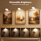3Pcs Picture Light Battery Operated, Wireless Led Painting Light - Image 4