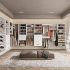 ROOMTEC Modular Closet System, Wall-Mounted Wooden Tower - Image 7