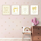 LARTSFRO Coquette Yellow Bow Jesus Wall Art Decor Posters, Butter Yellow Bow - Image 3