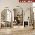 Suidia 86"x46" Arched Full Length Mirror - Image 8