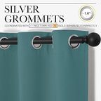 NICETOWN Kitchen Curtain Panels Blackout Draperies, Thermal Insulated Solid - Image 3