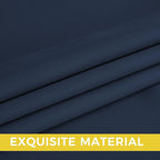 NICETOWN Room Darkening Draperies Curtains Panels, 2 Panels Navy Blue W52 x L108 - Image 5