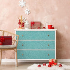 CHIHUT 15.7''x100'' Peel and Stick Light Blue Glitter Wallpaper Roll Sparkly - Image 5