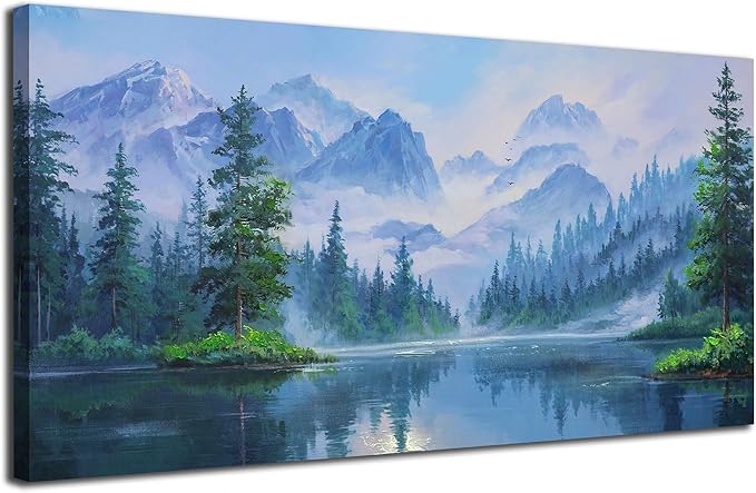 Ardemy Forest Landscape Canvas Painting 58"x29" by Ardemy