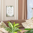 HIWX Christian Wall Decor, as for Me and My House Bible Verses Sage Green - Image 5