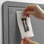Lightomorrow Bulletin Board, 36 x 24 inches Felt Board - Image 2