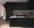 Yasinet Peel and Stick Wallpaper Black Removable Wallpaper Modern Black Contact - Image 7