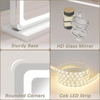 ROLOVE Vanity Mirror with Lights, LED Makeup Mirror, Touch Screen Control - Image 8