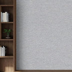 SHUFA Gray Cotton-Like Textured Grasscloth Wallpaper Matte Thick Real Woven - Image 4
