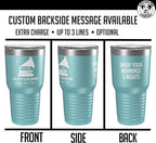 Personalized 30oz (17 Colors) Printed Insulated Stainless Steel Powder Coated Tumbler with Lid - Custom Bulk Promotional Items with your Logo - Bulk Company Small Business Party Favors (Teal)
