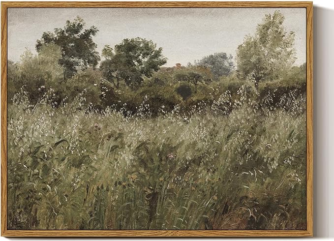 InSimSea Framed Canvas Wall Art Decor, Vintage Natue Landscape Art, Country by InSimSeaArt