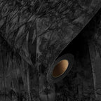 YENHOME 30"X393" Black Peel and Stick Wallpaper Vintage Velvet Wallpaper - Image 7