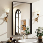 30"x22" Black Bathroom Mirror by EASLY