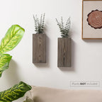 Wood Wall Planter Set of 2, Wood Wall Pocket - Image 3