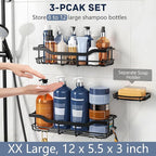 OMAIRA 3-Pack Shower Caddy - Image 4