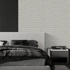 15.75"x590.6" Gray Grasscloth Wallpaper Peel and Stick Removable Textured Wall - Image 8