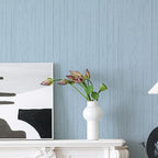 Dviolet 15.7in x 393in Blue Textured Fabric Wallpaper - Image 2