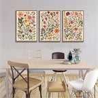 KISSFOX 3 Piece Boho Floral Canvas Wall Art - Image 7