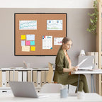 Extra Large Cork Bulletin Board 48" X 48", Foldable Notice Pin Board - Image 8