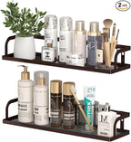 PUSDON 2-Pack 16.5" Extra Long Slim Hollowout Shower Caddy, Wall Mount Spice by PUSDON