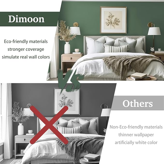 Dimoon 17.7''x393'' Peel and Stick Wallpaper Green Contact Paper - Image 9