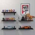 DOLLFIO Floating Shelves, 5 Sets Wall Shelves, Wood Floating Shelves - Image 4