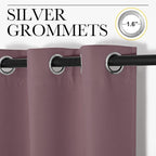 NICETOWN Dry Rose Blackout Curtains 86" Long - Image 3