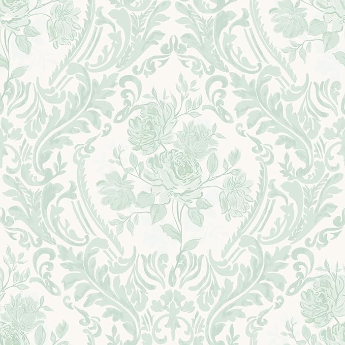 Ismoon Peel and Stick Wallpaper Vintage Floral Contact Paper Boho Watercolor by Ismoon