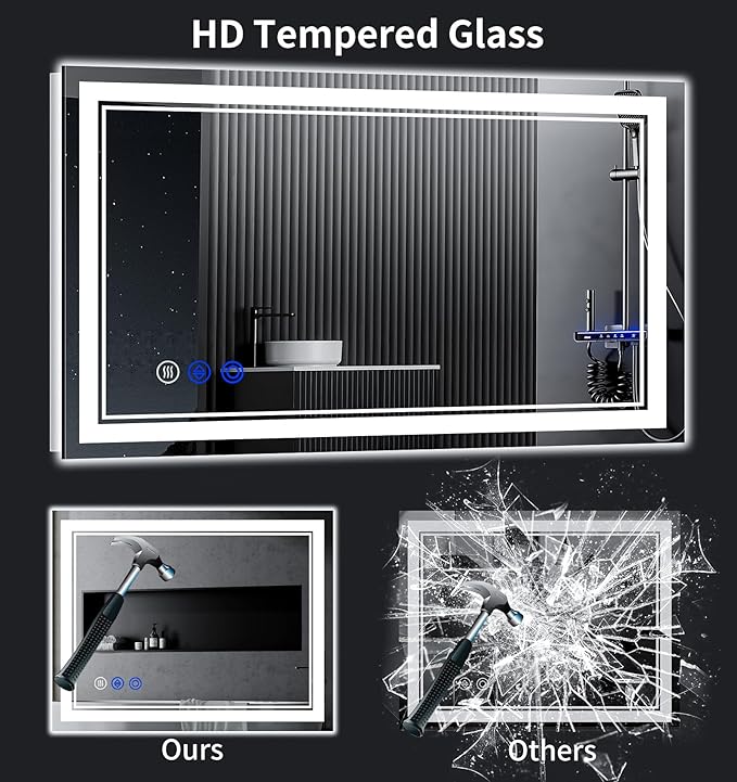 55"x30" LED Bathroom Mirror - Image 7