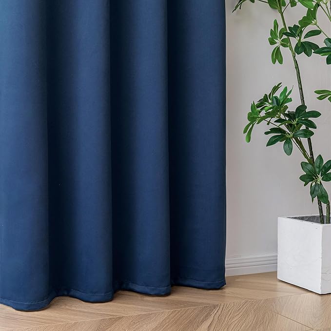 IGEMAEVE Blackout Sliding Door Curtains 96 Inch Length, Extra Wide Room Divider - Image 6