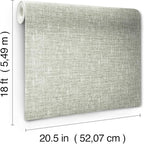 NuWallpaper Sage Poplin Peel and Stick Wallpaper - Image 8