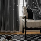 XiDi Curtains for Bedroom Windows, Unicorn Curtains for Kids Room - Image 7