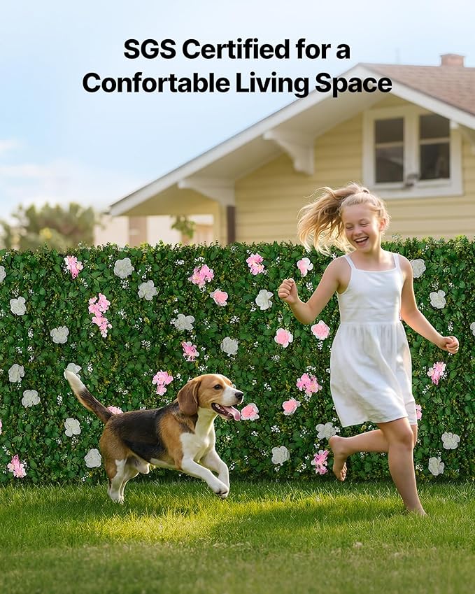VEVOR Artificial Luxury‌ Flower Wall Backdrop, Each Panel 2 x 8 ft, Gorgeous 3D - Image 6