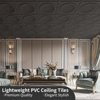 Art3dwallpanels Ceiling Tiles 12 Pack Drop Ceiling Tiles, 24 x 24 Inch High - Image 3